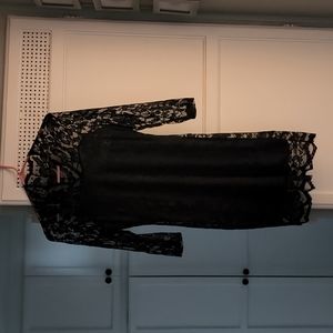 Black lace dress
